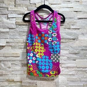 Speedo Racerback Floral Tankini Swimsuit Top